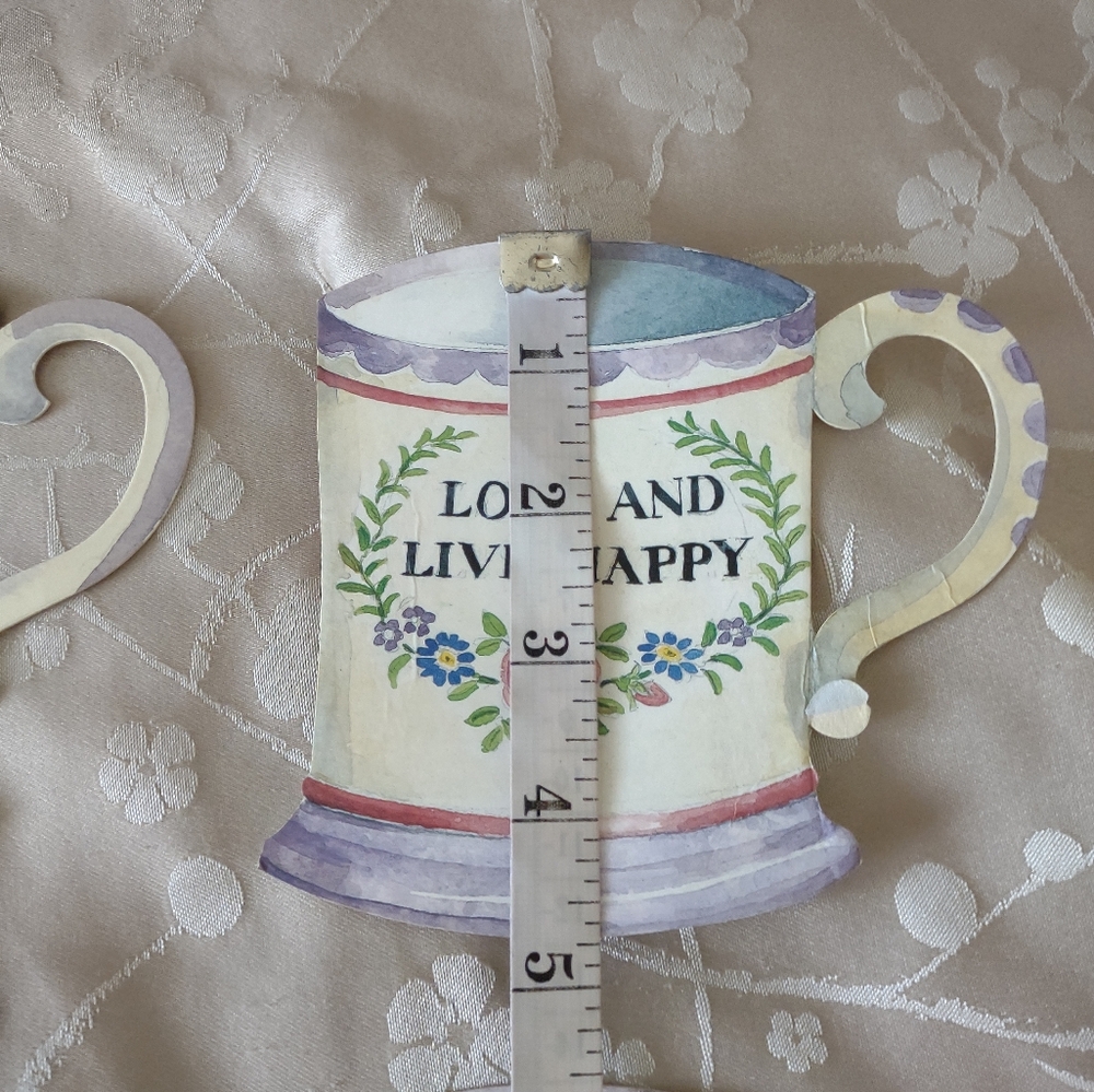 1998 Catriona Stewart Made In England 6 Coasters Cup shape Inspiring Words - Picture 5 of 7